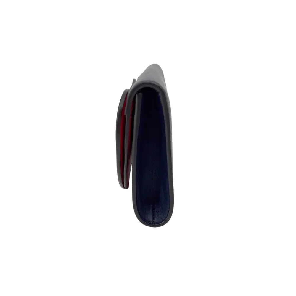 TORY BURCH Leather Heart Clutch in Tory Navy - Picture 6 of 12